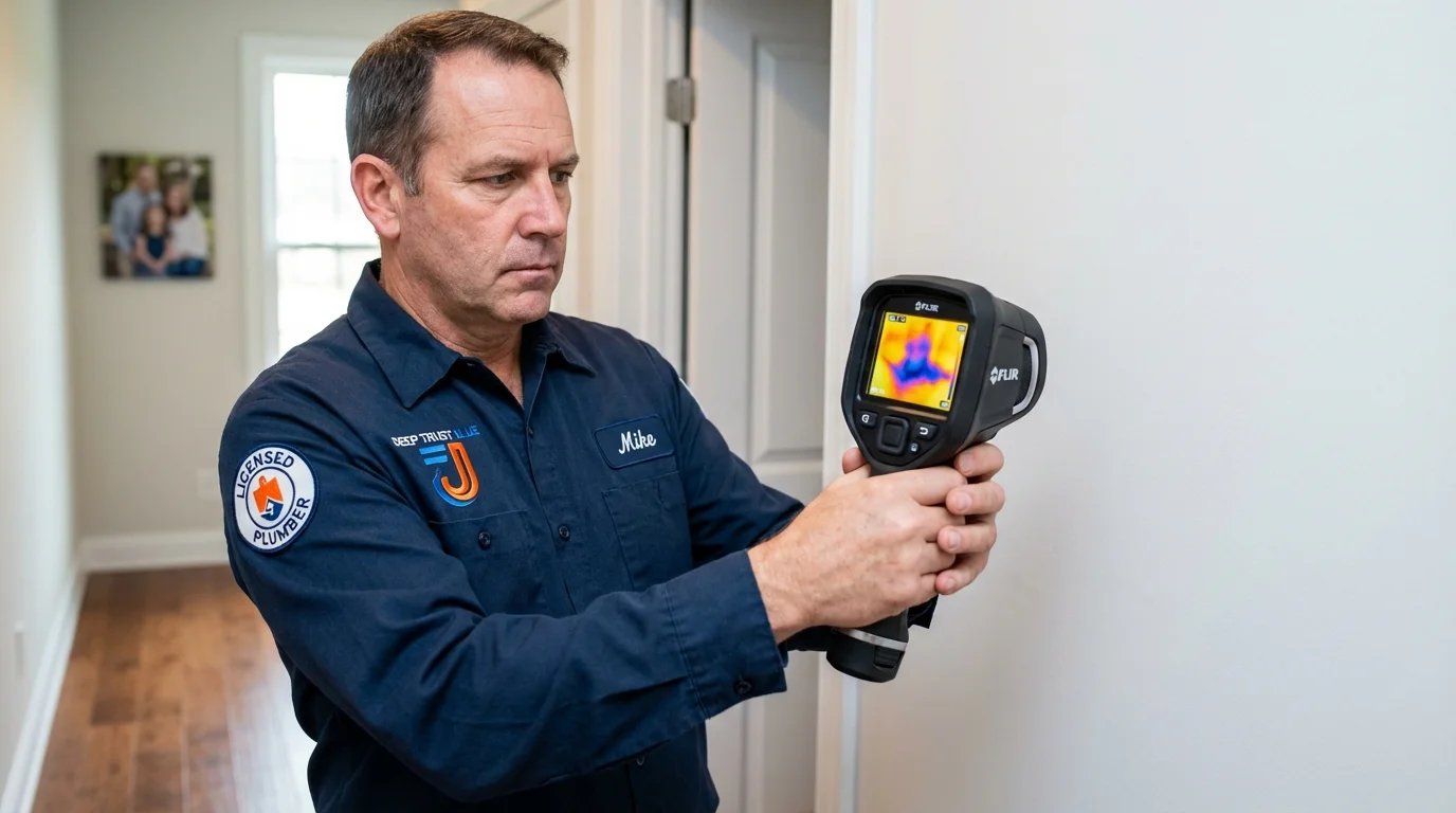 Thermal imaging leak detection by Johns Plumbing LLC in Queens Village